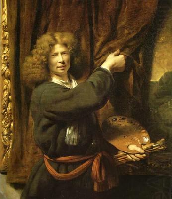 Cornelis Bisschop Self portrait as Zeuxis china oil painting image